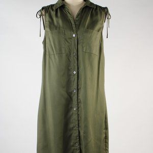 Military Green Shirt Dress